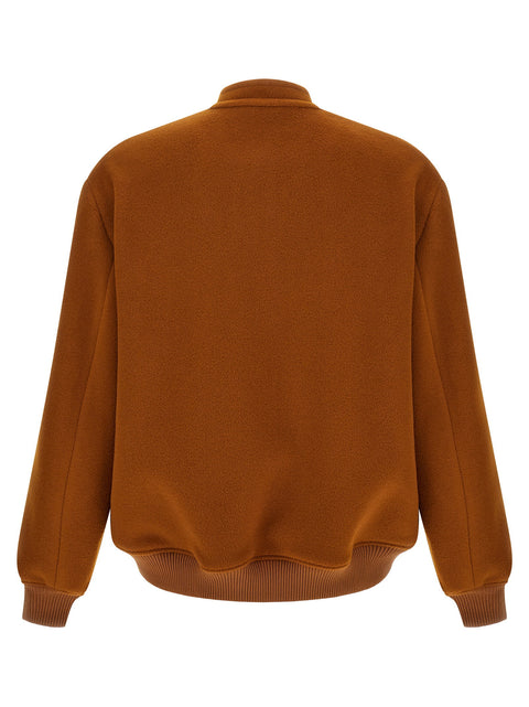 Valentino Garavani Vlogo Orange Bomber Jacket