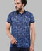 Patterned Blue Polo T-Shirt | Wessi