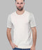 Circle Neck Patterned Cream Knitted T-Shirt - Wessi