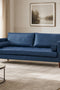 Alessandra Modern Contemporary Eco Leather Sofa - Blue