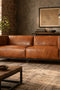 Henry Industrial Modern Leather Sofa (2 Colors Available)