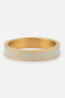 White Enamel Heart of God Ring