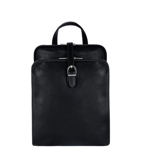 Women's Convertible Leather Backpack Shoulder Bag - Clarissa