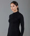 Womens Heavyweight Merino Activewear High Neck Top