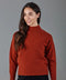 Womens Lambswool Grown On Neck Jumper Tiger