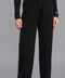 Womens Lambswool Knitted Trousers Black