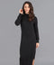 Womens Lightweight Cotton Mock Neck Dress