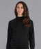 Womens Midweight Cotton Turtleneck Raglan Sleeve Jumper