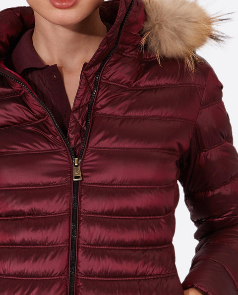 Women's Down Jacket Lion Cherry Red