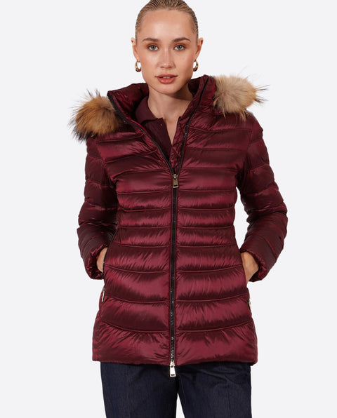 Women's Down Jacket Lion Cherry Red