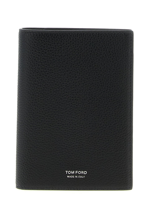 Tom Ford Hammered Leather Passport Holder