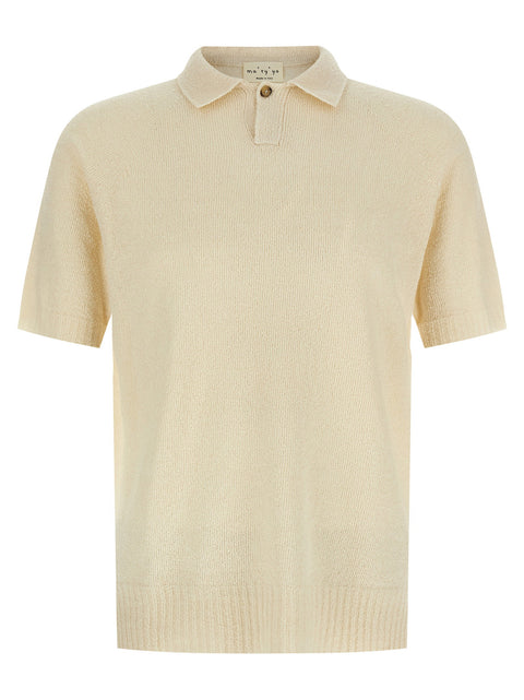 Ma'ry'ya Spongy Effect Polo Shirt