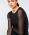 Florence Solid Double Sheer Stretch Top