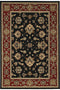 Medalia Ariana Rug Black/Burgandy/Gold
