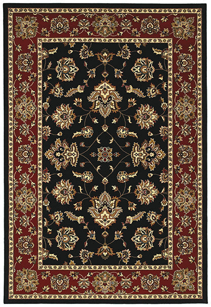 Medalia Ariana Rug Black/Burgandy/Gold