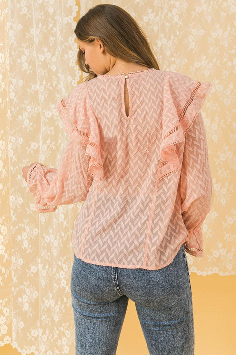 LOVE FOR ALL PEASANT TOP