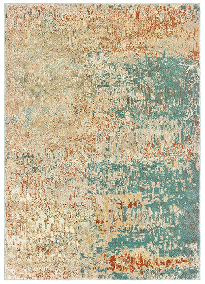 Fusion Rug Green/Beige