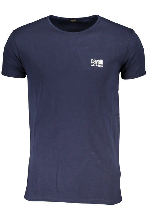 Cavalli Class Men'S Short Sleeved T-Shirt Blue