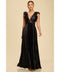 Metallic Pleated Maxi Dress Elegant Women’s Evening Gown