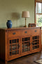 (Micheal's Cherry) Craftsman Mission Solid Oak Sideboard - 65"