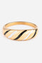 Enamel Croissant Ring