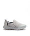 Men's Light Gray Slip-On Sneakers with Breathable Mesh Upper - Wessi