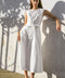 DELICATE DREAMS WOVEN MIDI DRESS