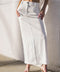 GET TO THE POINT WOVEN MIDI SKIRT