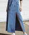 SWEET TALKING DENIM MIDI SKIRT