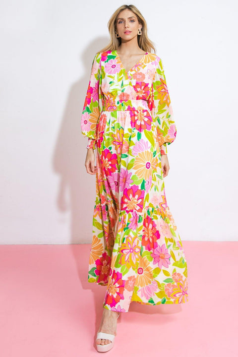 HEADING UPTOWN WOVEN MAXI DRESS