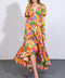 GARDEN OF LIFE WOVEN MIDI DRESS