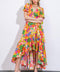GARDEN OF LIFE WOVEN MIDI DRESS
