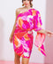 DESERT EXPRESS WOVEN SATIN MINI DRESS