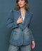 GIVE IT YOUR ALL DENIM BLAZER