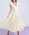 MEANINGFUL MOMENT WOVEN LACE MIDI SKIRT