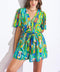 IN MY HAPPY PLACE WOVEN ROMPER