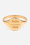Faith Over Fear Ring