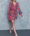 PICKING DAISIES PLUM WOVEN MINI DRESS