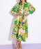 DESIRABLE STYLE WOVEN MIDI DRESS