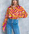 LIVELY CHAM WOVEN TOP