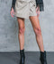 A STEP AHEAD FAUX LEATHER SKORT