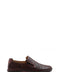 Brown Perforated Leather Loafers Wessi