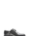 Black Leather Plain-Toe Lace-Up Dress Shoes for Men | Wessi