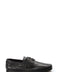 Men's Black Leather Moccasin Loafers with Lace-Up Detail - Wessi