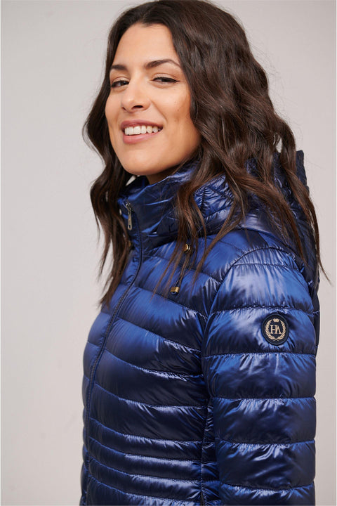 Halley New Women Puffer Jacket - Blue/Navy