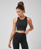 High Neck Pocket Long Bra