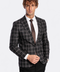 Slim Fit Peak Lapel Black Men Blazer - Wessi
