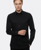 Cotton Satin Slim Fit Black Men Shirt - Wessi