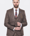 Brown Checked Suit - Wessi