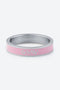 Pink Enamel Highs and Lows Ring
